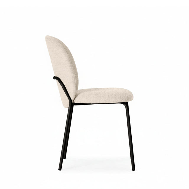 Silla Riona Negra Beige con Patas negras | vista secundaria | Somcasa Vlc | 00SL128025 | imagen 2