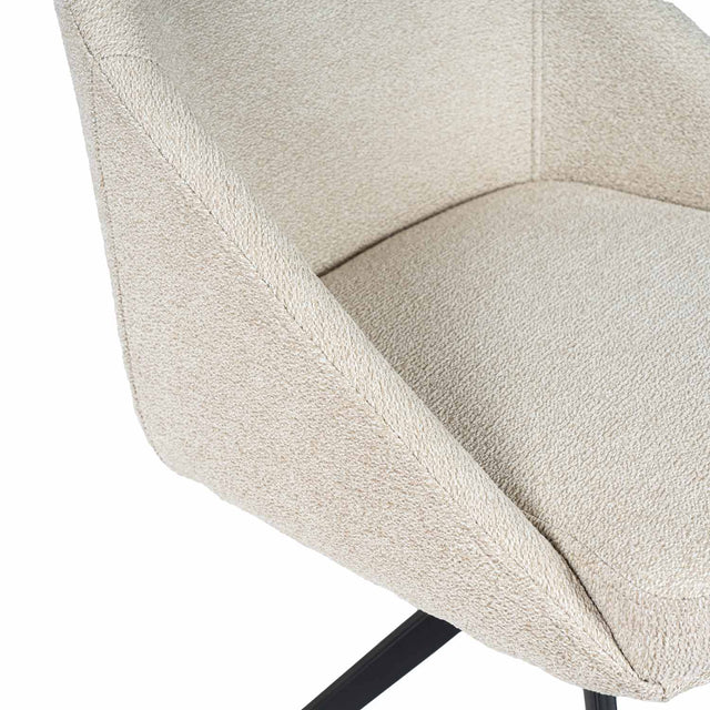 Silla Akira Negra Beige con Patas negras | detalle de materiales | Somcasa Vlc | 00SL126725 | imagen 7