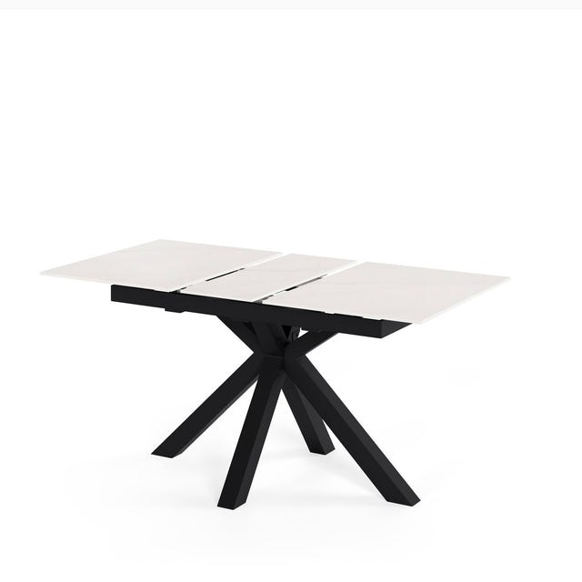 Mesa Lori 160 cm Extensible Creta/Negro de Somcasa Vlc - imagen 4