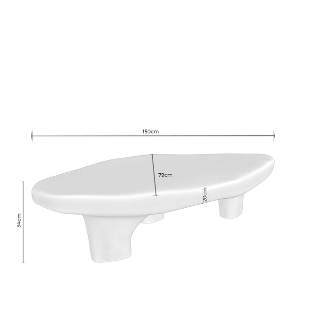 Mesa de centro Inaro Blanco de Somcasa Vlc - imagen 6