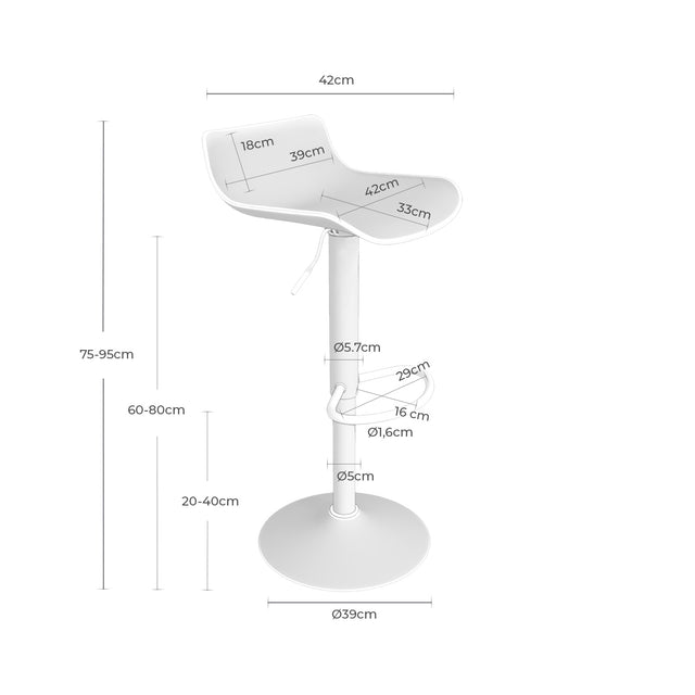 Taburete Bajo Blade Blanco | vista de producto | Somcasa Vlc | 00SL104302 | imagen 9