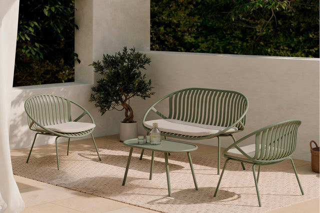 Set Ibiza Sofá, Sillones y Mesa de centro Verde de Somcasa Vlc - imagen 3