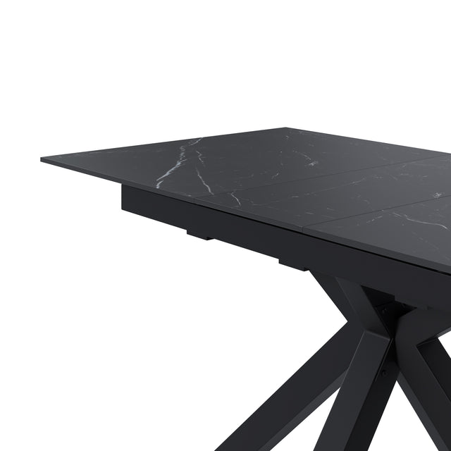 Mesa Lori 160 cm Extensible Sahara/Negro de Somcasa Vlc - imagen 5