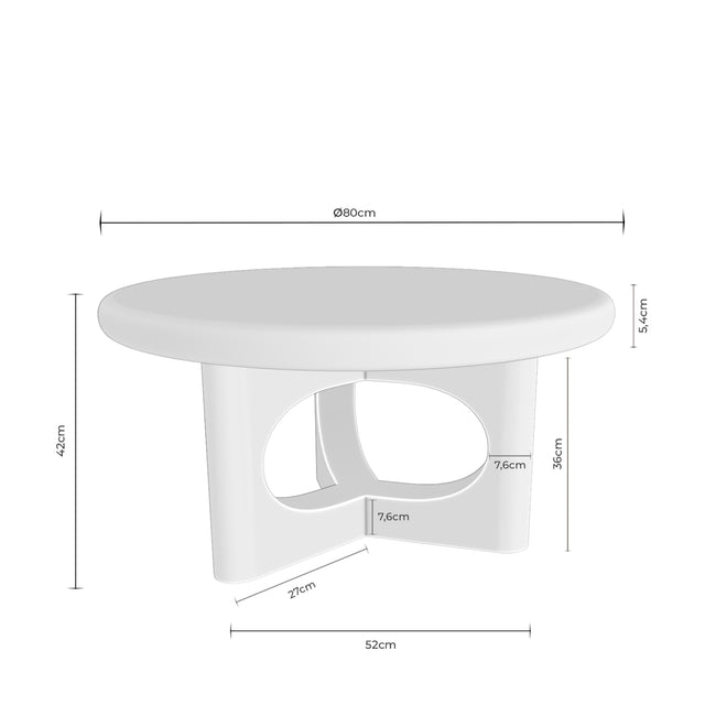 Mesa de centro Arnaud 80 cm Roble de Somcasa Vlc - imagen 7
