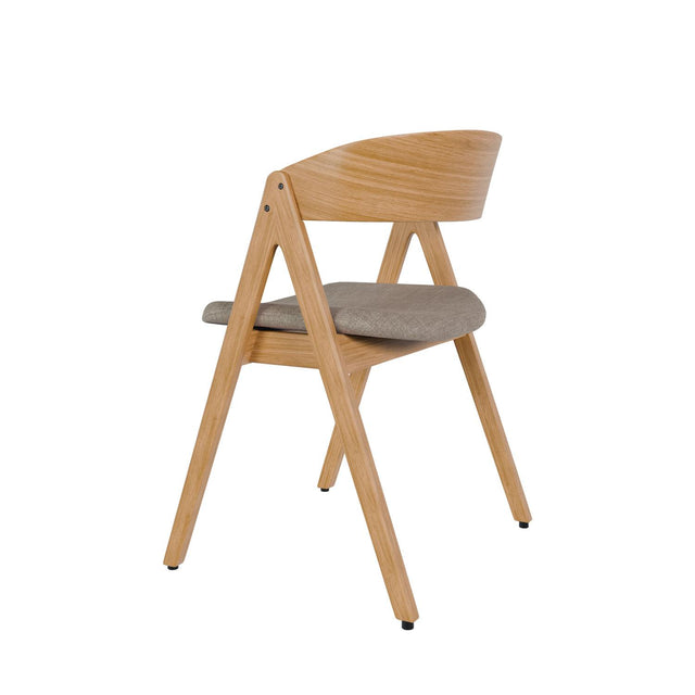 Silla Rina Gris claro con Patas de madera | vista principal | Somcasa Vlc | 00SL102521