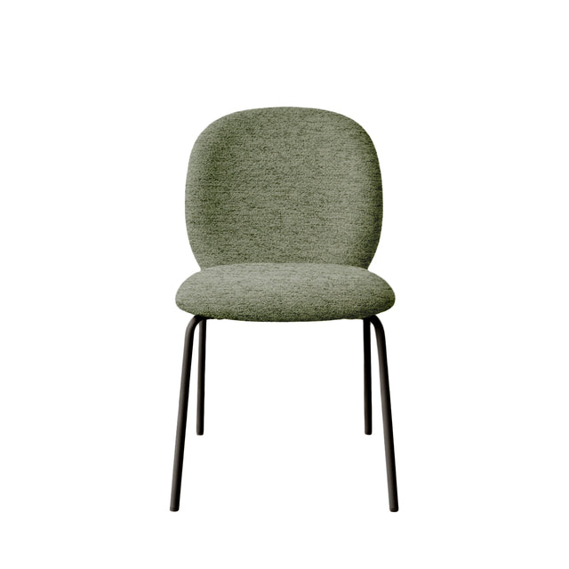 Silla Riona Negra Verde con Patas negras | detalle de diseño | Somcasa Vlc | 00SL128028 | imagen 3