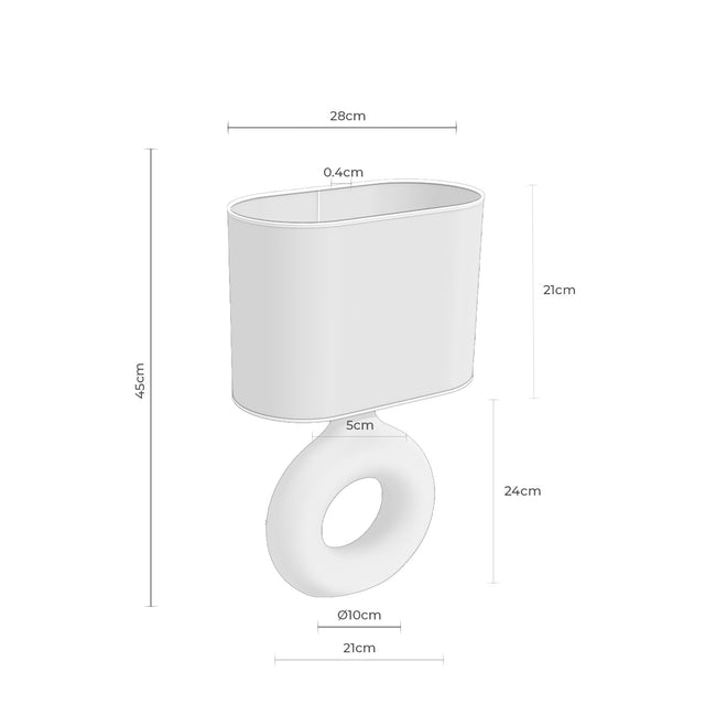 Lámpara de sobremesa Zagra Beige de Somcasa Vlc - imagen 6
