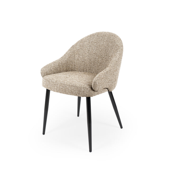 Silla Mira Taupe con Patas negras | detalle de acabado | Somcasa Vlc | 00SL125430 | imagen 5