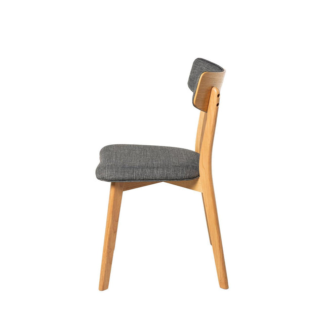 Silla Anais Dark Gris con Patas de madera | vista secundaria | Somcasa Vlc | 00SL102022 | imagen 2