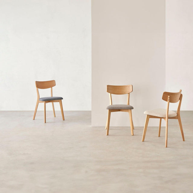 Silla Keira Dark Gris con Patas de madera | detalle de materiales | Somcasa Vlc | 00SL115222 | imagen 7