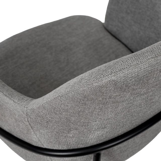Silla Abigail Negra Gris con Patas negras | detalle de acabado | Somcasa Vlc | 00SL118622 | imagen 5