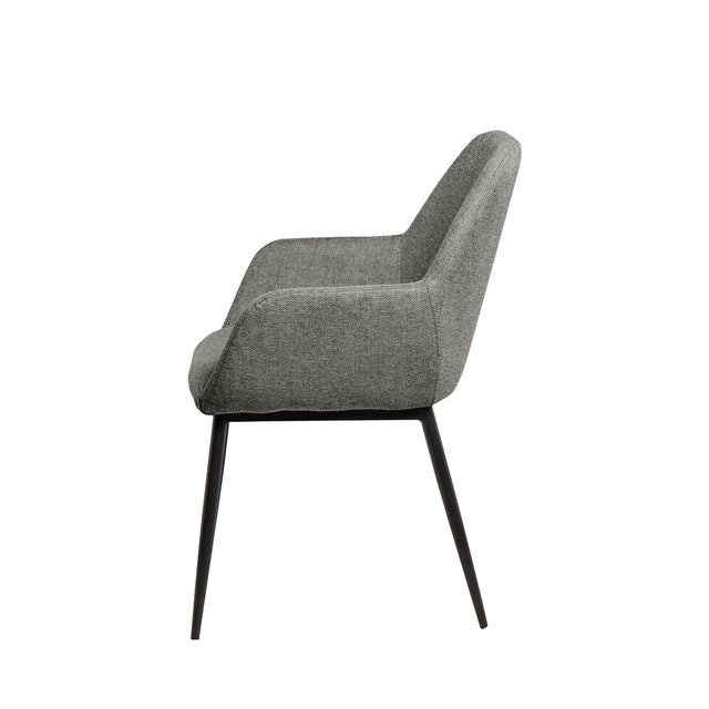 Silla Isabella Negra Gris con Patas negras | vista secundaria | Somcasa Vlc | 00SL113122 | imagen 2