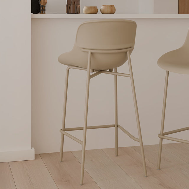 Taburete Alto Fabian Beige | vista lateral | Somcasa Vlc | 00SL122525 | imagen 4