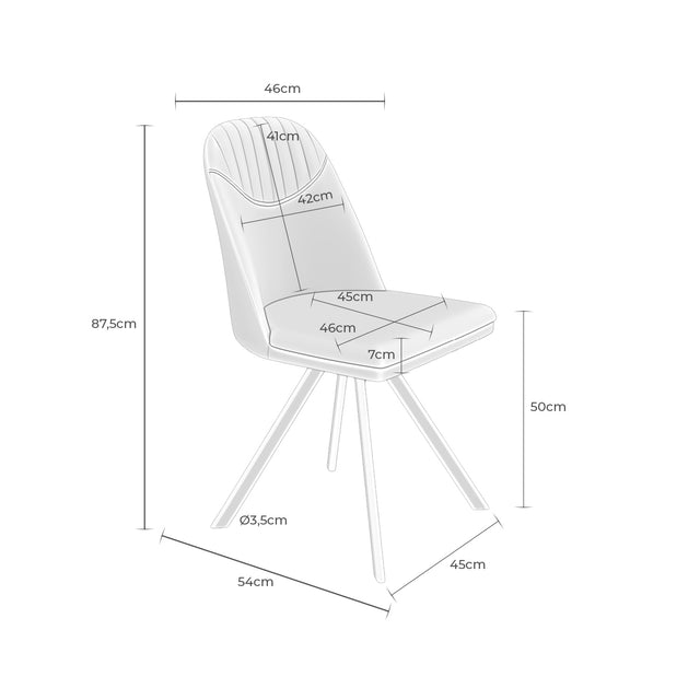 Silla Cris Dark Gris | detalle de materiales | Somcasa Vlc | 00SL101522 | imagen 7