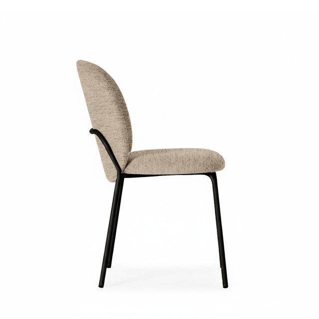 Silla Riona Taupe con Patas negras | vista secundaria | Somcasa Vlc | 00SL128030 | imagen 2