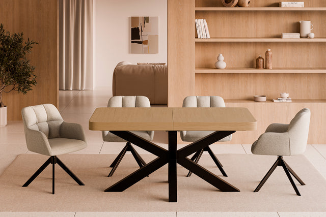 Silla Taimi Negra Beige con Patas negras | vista secundaria | Somcasa Vlc | 00SL126225 | imagen 10