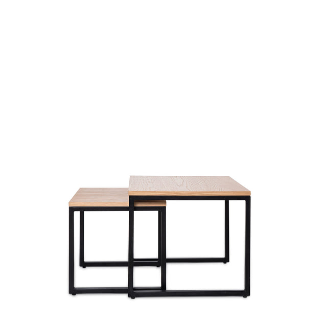Mesa de centro Piero Roble/Negro 40 × 40 cm de Somcasa Vlc