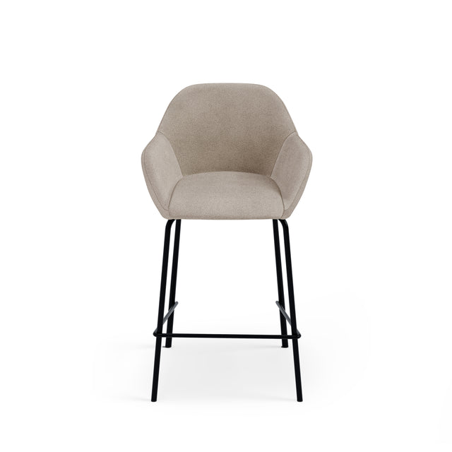 Taburete Bajo Jacob Negra Beige | detalle de diseño | Somcasa Vlc | 00SL127025 | imagen 3