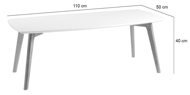 Mesa de centro Marco Blanco/Roble 110 cm de Somcasa Vlc - imagen 4