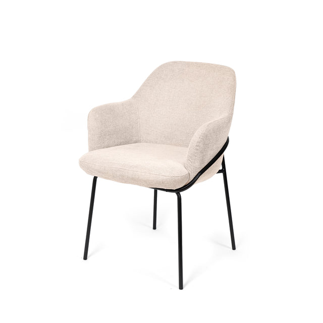 Silla Abigail Negra Beige con Patas negras | composición decorativa | Somcasa Vlc | 00SL118625 | imagen 8