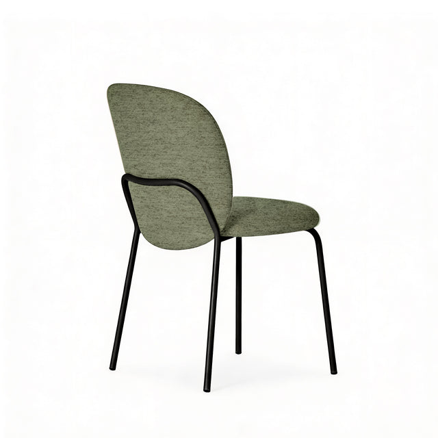 Silla Riona Negra Verde con Patas negras | vista principal | Somcasa Vlc | 00SL128028