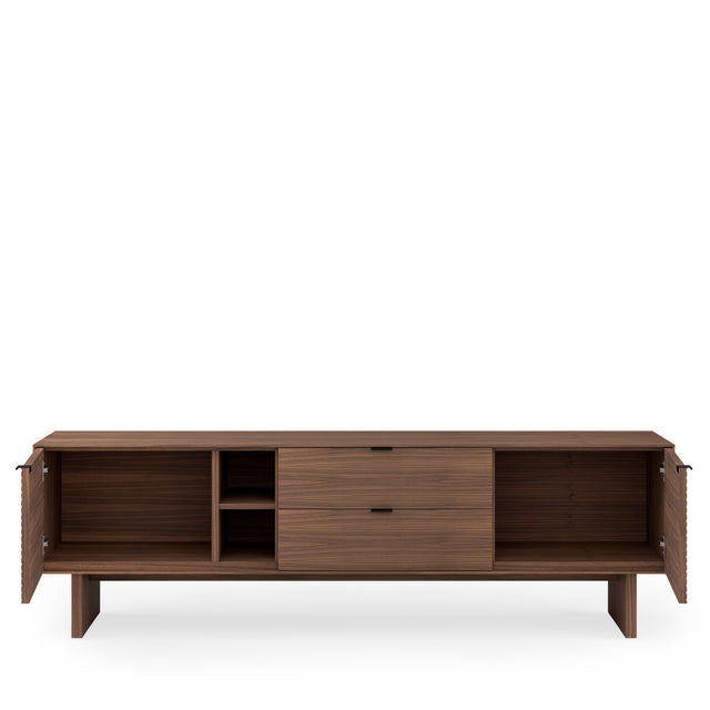 Mueble TV Ptas Tulsa Nogal | vista lateral | Somcasa Vlc | 00MB382433 | imagen 4