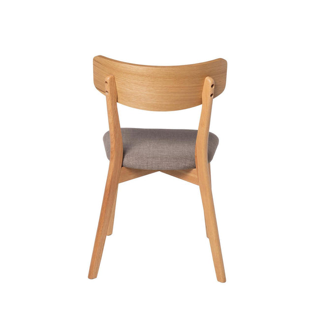 Silla Keira Light Gris con Patas de madera | vista lateral | Somcasa Vlc | 00SL115221 | imagen 4