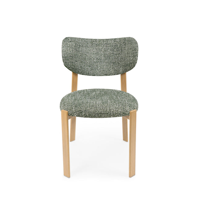 Silla Rumi Verde con Patas de madera | vista lateral | Somcasa Vlc | 00SL125628 | imagen 4