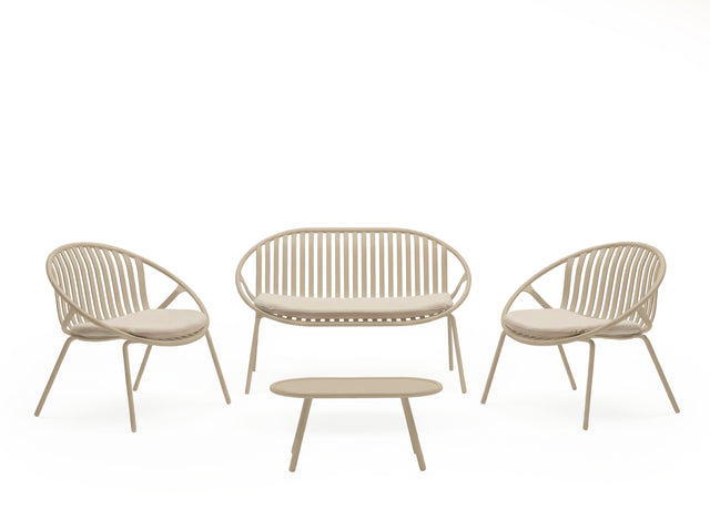 Set Ibiza Sofá, Sillones y Mesa de centro Beige de Somcasa Vlc - imagen 2