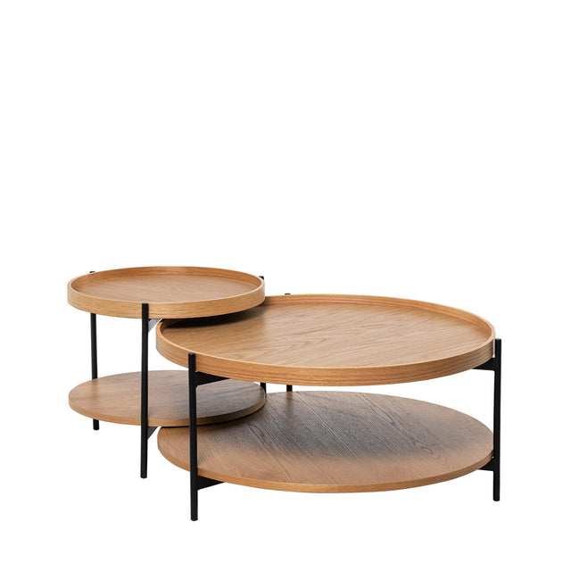 Mesa de centro Adrian Roble 50 × 50 cm de Somcasa Vlc - imagen 4