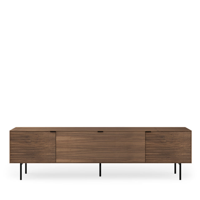 Mueble TV Ptas Mad Nogal | vista lateral | Somcasa Vlc | 00MB362633 | imagen 4