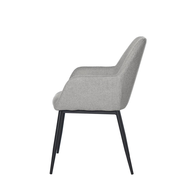 Silla Isabella Negra Gris claro con Patas negras | vista secundaria | Somcasa Vlc | 00SL113121 | imagen 2