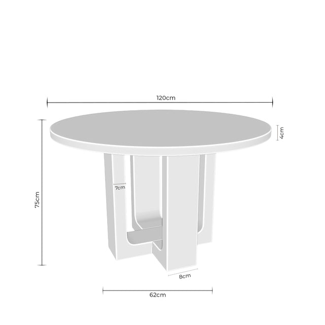 Mesa Maxine Roble | vista lateral | Somcasa Vlc | 00MS220844 | imagen 4