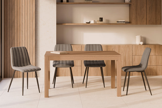 Mesa Molly Rect Roble | vista lateral | Somcasa Vlc | 00MS222744 | imagen 4