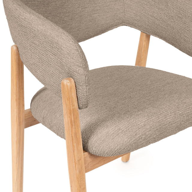 Silla Yvanna Taupe | detalle de acabado | Somcasa Vlc | 00SL124130 | imagen 5