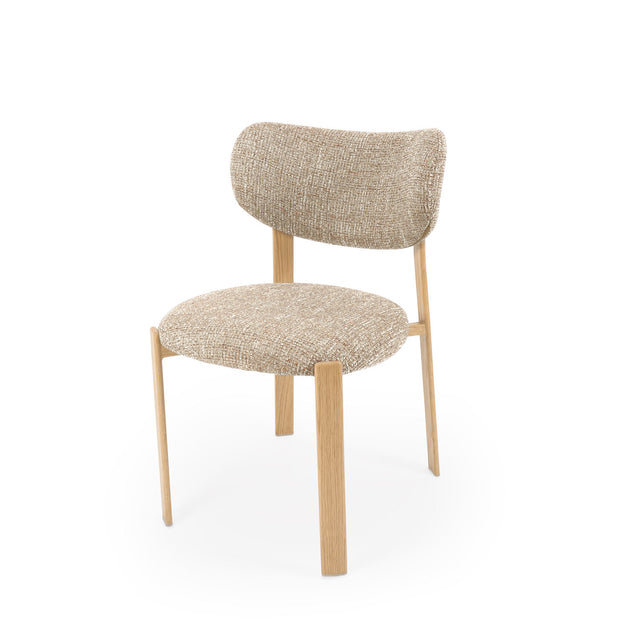 Silla Rumi Taupe Roble con Patas de madera | detalle de materiales | Somcasa Vlc | 00SL125630 | imagen 7