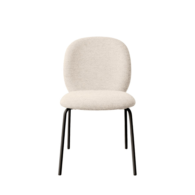 Silla Riona Negra Beige con Patas negras | detalle de diseño | Somcasa Vlc | 00SL128025 | imagen 3