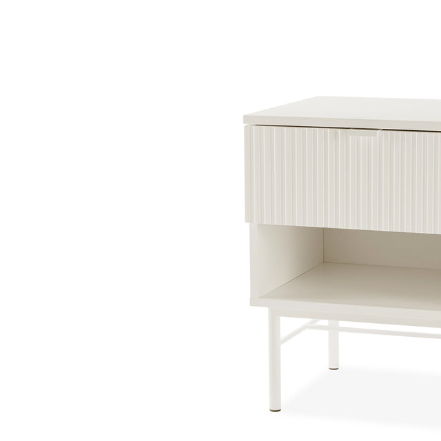 Mesita Oslo Perla 45 cm con 1 Cajones y Hueco de Somcasa Vlc - imagen 4