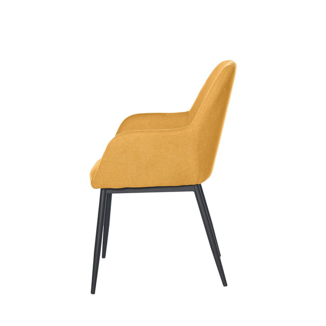 Silla Isabella Negra Amarillo con Patas negras | vista secundaria | Somcasa Vlc | 00SL113127 | imagen 2