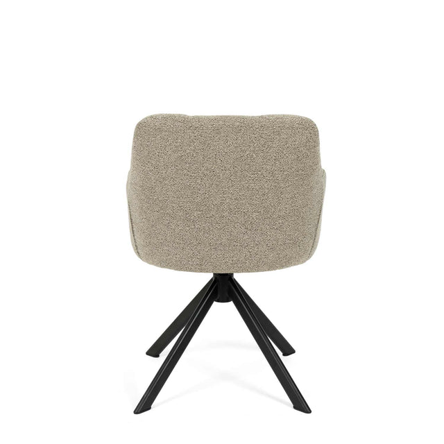 Silla Taimi Taupe con Patas negras | vista lateral | Somcasa Vlc | 00SL126230 | imagen 4