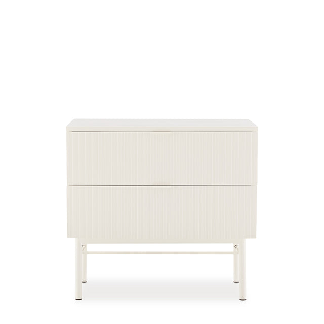Mesita Oslo Perla 59 cm con 2 Cajones de Somcasa Vlc - imagen 3