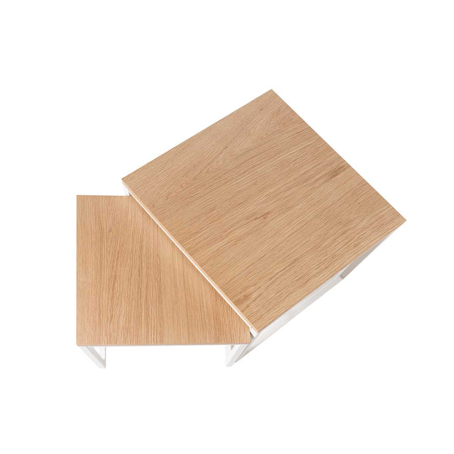 Mesa de centro Piero Roble/Blanco 40 × 40 cm de Somcasa Vlc - imagen 5