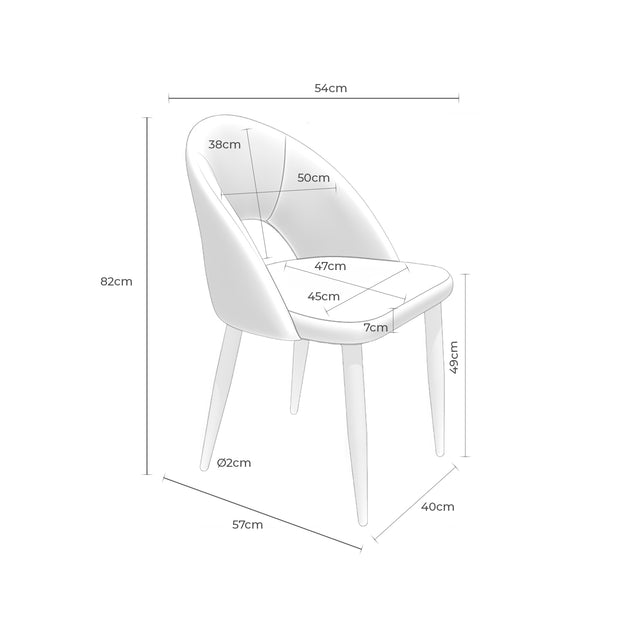 Silla Doris Beige | detalle de materiales | Somcasa Vlc | 00SL121125 | imagen 7