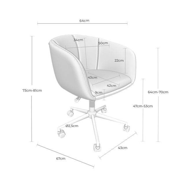 Silla Oficina Arizona Gris | imagen de ambiente | Somcasa Vlc | 00OF101022 | imagen 6