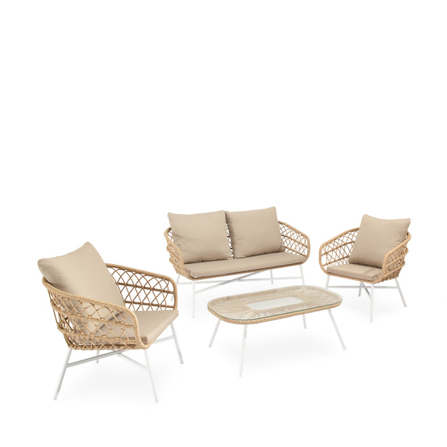Set Perugia Sofá, Sillones y Mesa de centro Blanco de Somcasa Vlc - imagen 8