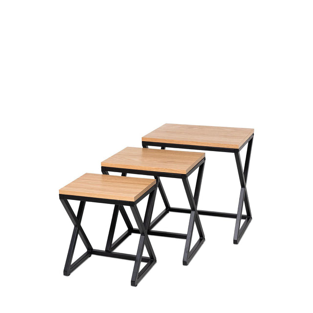 Mesa de centro Ciro Roble/Negro 34 cm de Somcasa Vlc