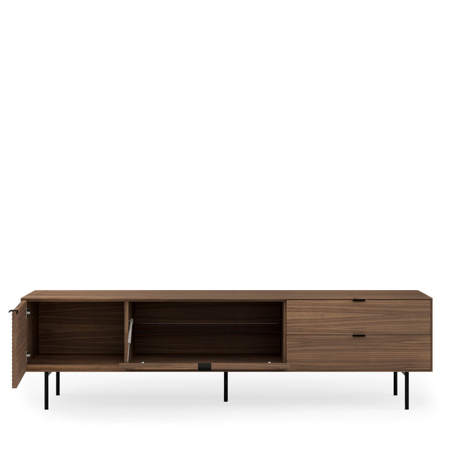 Mueble TV Ptas Cajonestulsa Nogal | vista lateral | Somcasa Vlc | 00MB362533 | imagen 4