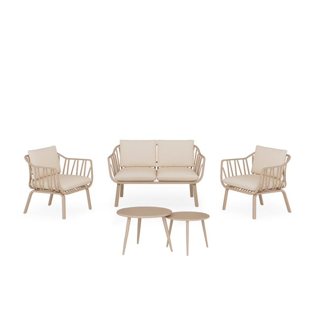 Set Mikonos Sofá, Sillones y Mesa de centro Beige de Somcasa Vlc - imagen 2
