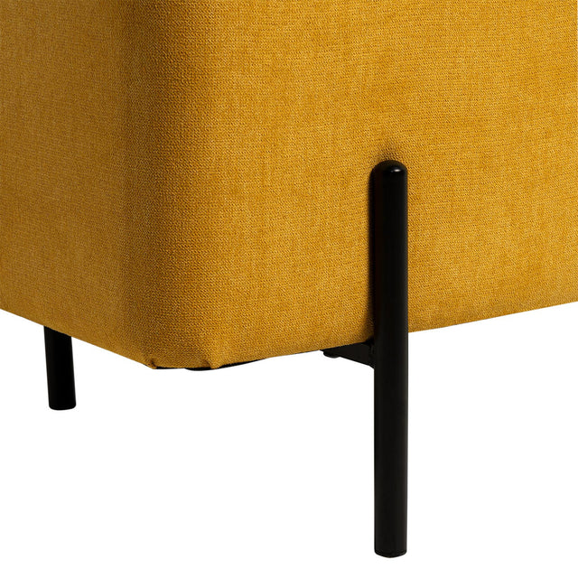 Puff Banqueta Viena Amarillo | detalle de acabado | Somcasa Vlc | 00SF303727 | imagen 5