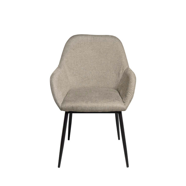 Silla Isabella Taupe con Patas negras | detalle de diseño | Somcasa Vlc | 00SL113130 | imagen 3